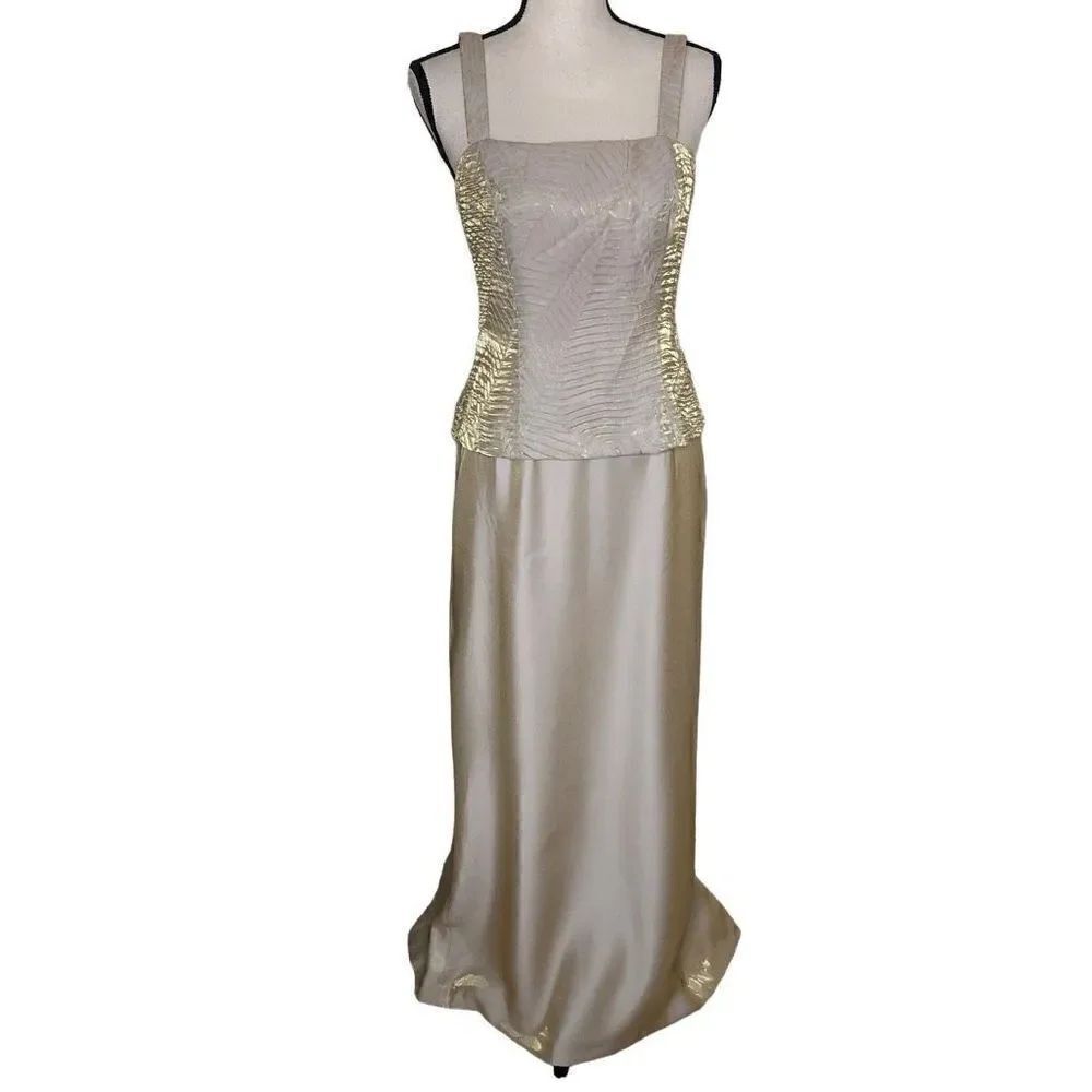 Alex Evenings Gold Shimmer Gown